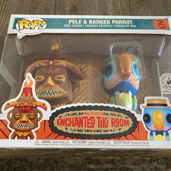 Pele & Barker Parrot - Enchanted Tiki Room Pop! by Funko - Picture 1 of 6